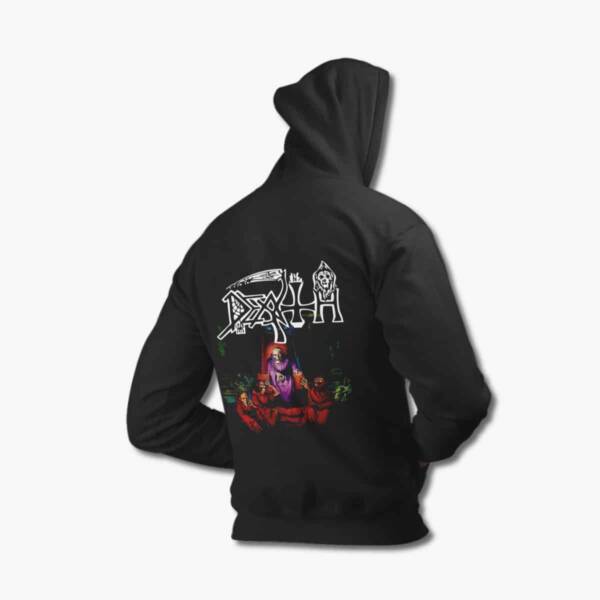 Death Zip Up Hoodie, Death Scream Bloody Gore Black Zip Hoodie, Progressive Death Metal Merchandise