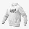 Decrepit Birth Hoodie, Decrepit Birth Band Logo White Hoodie, Technical Death Metal Merchandise