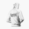 Decrepit Birth Zip Up Hoodie, Decrepit Birth Band Logo White Zip Hoodie, Technical Death Metal Merchandise