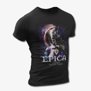 Epica T-Shirt, Epica Universal Death Squad Black Tee Shirt, Symphonic Metal Merchandise