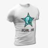 Pearl Jam T-Shirt, Pearl Jam Logo White Tee Shirt, Hard Rock Merchandise