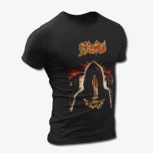 Skyclad T-Shirt, Skyclad A Burnt Offering For The Bone Idol Black Tee Shirt, Folk Metal Merchandise