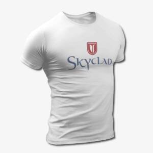 Skyclad T-Shirt, Skyclad Logo White Tee Shirt, Folk Metal Merchandise