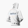 Skyclad Zip Up Hoodie, Skyclad Logo White Zip Hoodie, Folk Metal Merchandise