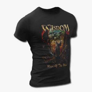 Wisdom T-Shirt, Wisdom Rise of the Wise Black Tee Shirt, Power Metal Merchandise