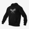 Drastus Hoodie, Drastus Logo Black Hoodie, Black Metal Merchandise