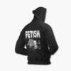 Fetish Zip Up Hoodie, Fetish Band Black Zip Hoodie, Hardcore Punk Merchandise