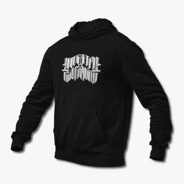 Imperial Triumphant Hoodie, Imperial Triumphant Logo Black Hoodie, Technical Black Metal Merchandise