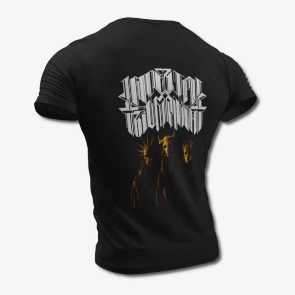 Imperial Triumphant T-Shirt, Imperial Triumphant Trio Black Tee Shirt, Technical Black Metal Merchandise