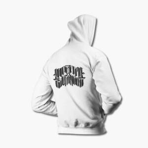 Imperial Triumphant Zip Up Hoodie, Imperial Triumphant Logo White Zip Hoodie, Technical Black Metal Merchandise