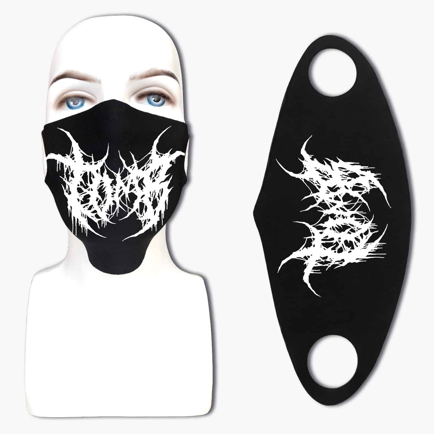 TOMB Face Mask, TOMB Artwork Face Mask Metal Band TShirt Print On