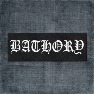 Bathory Back Patch, Bathory Logo Big Back Patch