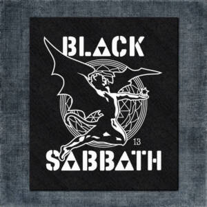 Black Sabbath Back Patch, Black Sabbath Artwork Big Back Patch