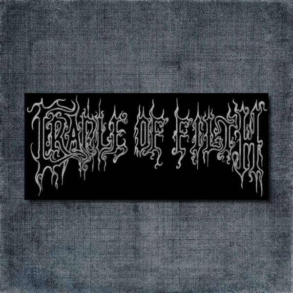 Cradle of Filth Back Patch, Cradle of Filth Logo Big Back Patch