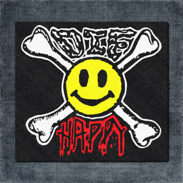 Die Happy Back Patch, Die Happy Artwork Big Back Patch