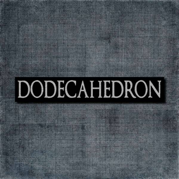 Dodecahedron Back Patch, Dodecahedron Logo Big Back Patch
