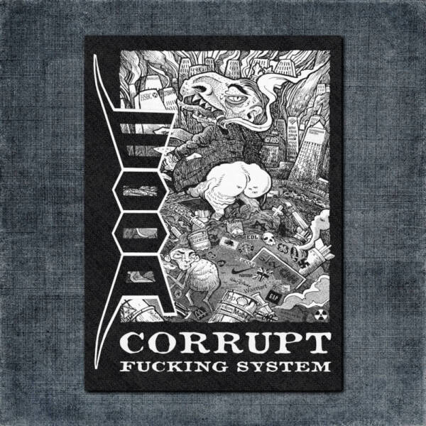 Doom Back Patch, Doom Corrupt Fucking System Big Back Patch