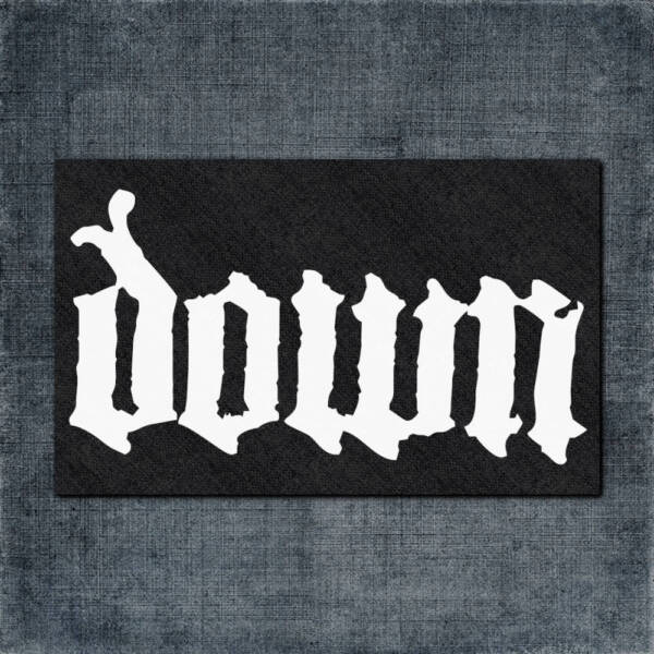 Down Back Patch, Down Logo Big Back Patch