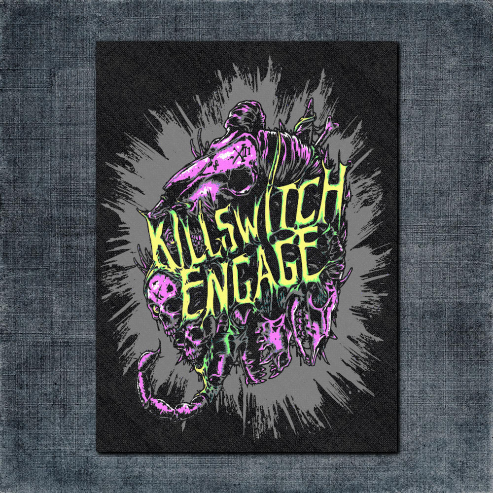 Killswitch Engage Back Patch, Killswitch Engage Artwork Big Back Patch