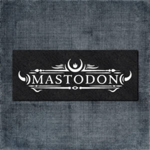 Mastodon Back Patch, Mastodon Logo Big Back Patch