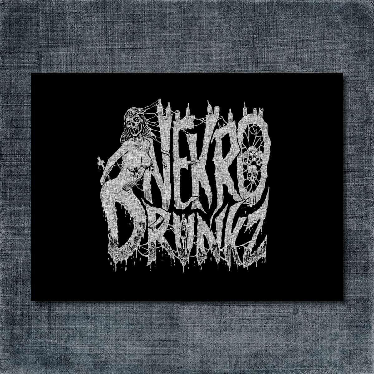 Nekro Drunks Back Patch, Nekro Drunks Artwork Big Back Patch