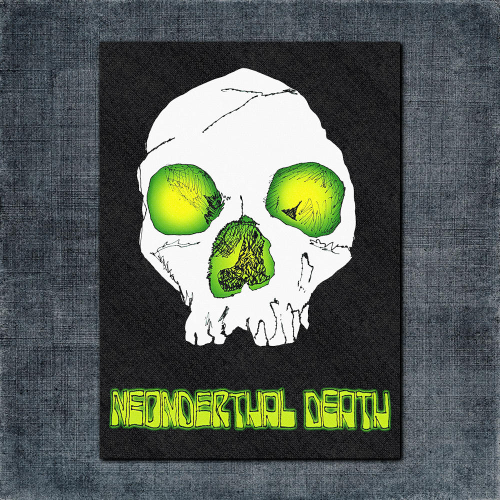 Neonderthal Death Back Patch, Neonderthal Nightmare Begins Big Back Patch
