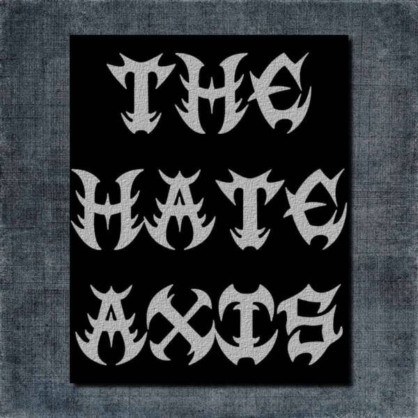 The Hate Axis Back Patch, The Hate Axis Logo Big Back Patch
