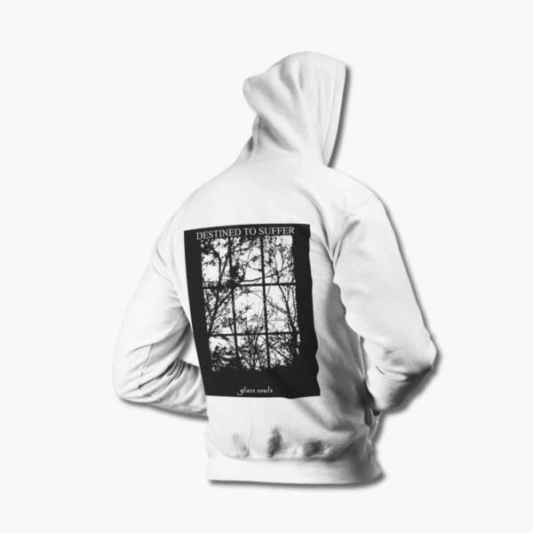 Destined to Suffer Hoodie, Destined to Suffer Glass Souls White Hoodie - Image 3