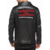 Black Geniune Leather Jacket with Cavalera Conspiracy Back Patch, Thrash Metal, Death Metal Merchandise