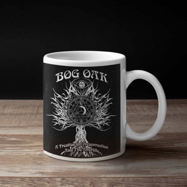 Bog Oak Coffee Mug, Bog Oak A Treatise on Resurrection and The Afterlife Coffee Mug