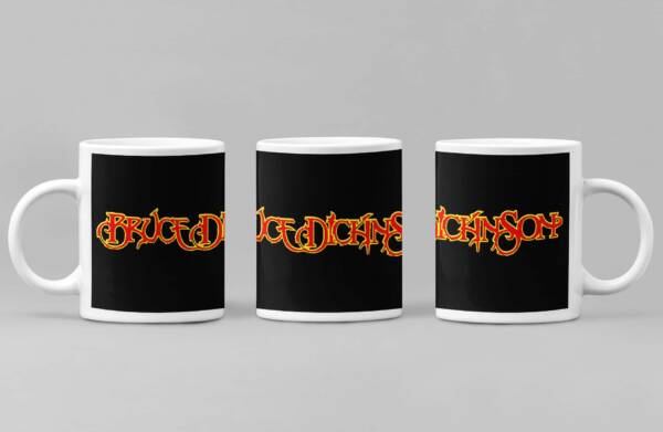Bruce Dickinson Coffee Mug, Bruce Dickinson Logo Coffee Mug