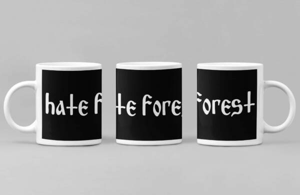 Hate Forest Coffee Mug, Hate Forest Logo Coffee Mug