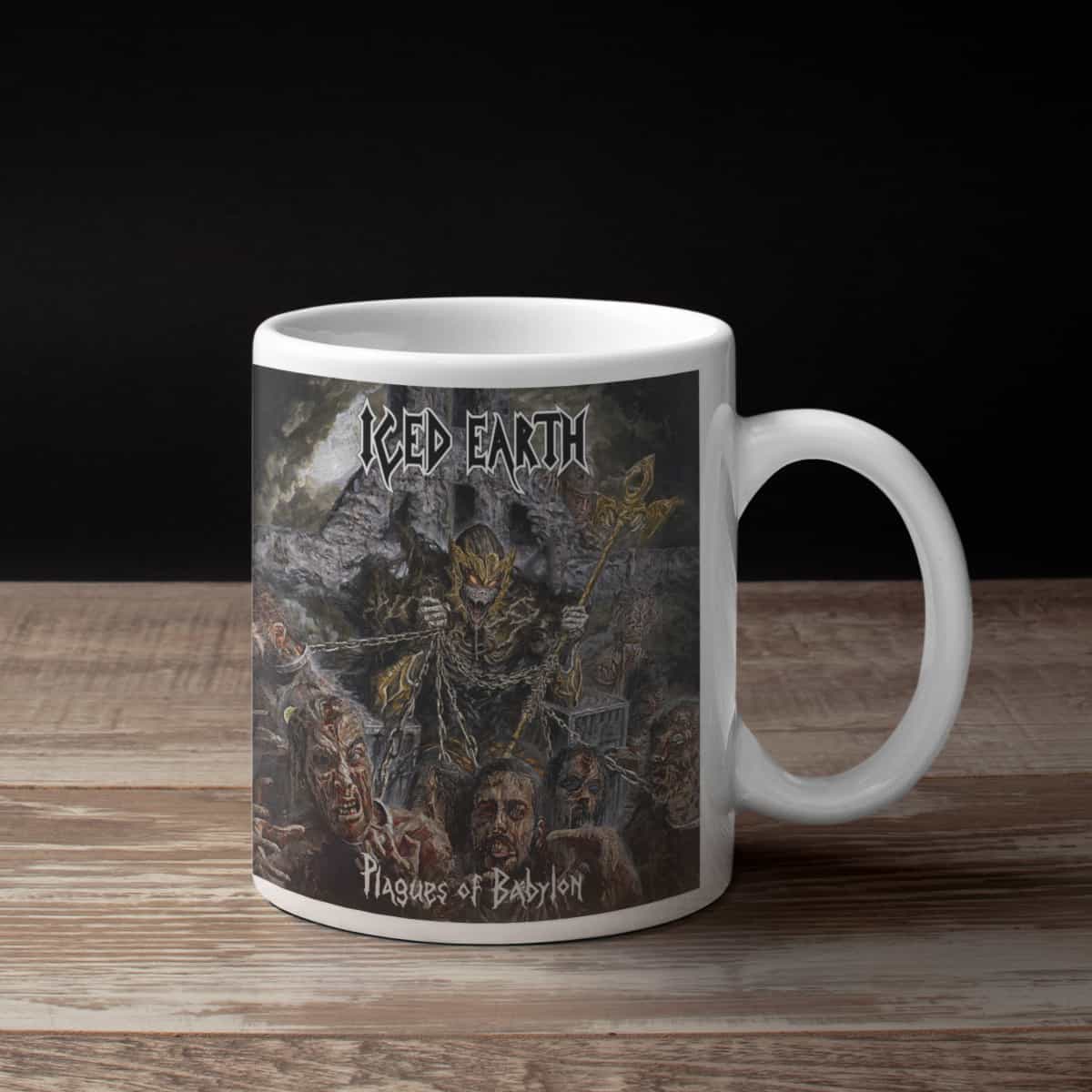 Iced Earth Coffee Mug, Iced Earth Plagues of Babylon Coffee Mug