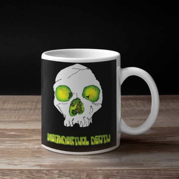 Neonderthal Death Coffee Mug, Neonderthal Death Nightmare Begins Coffee Mug