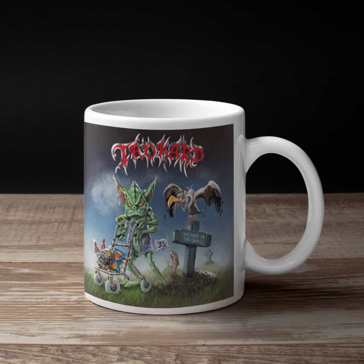 Tankard Coffee Mug, Tankard One Foot in the Grave Coffee Mug
