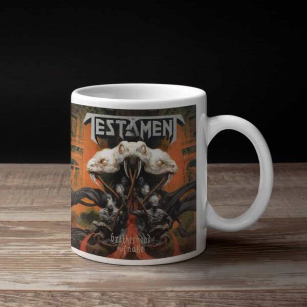 Testament Coffee Mug, Testament Brotherhood Of The Snake Coffee Mug