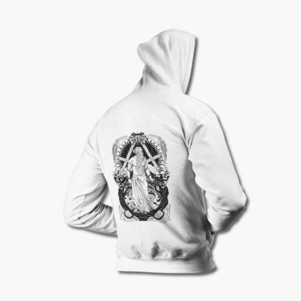 7 Deadly Sins Zip Hoodie, 7 Deadly Sins Gluttony Artwork White Zipper Hoodie