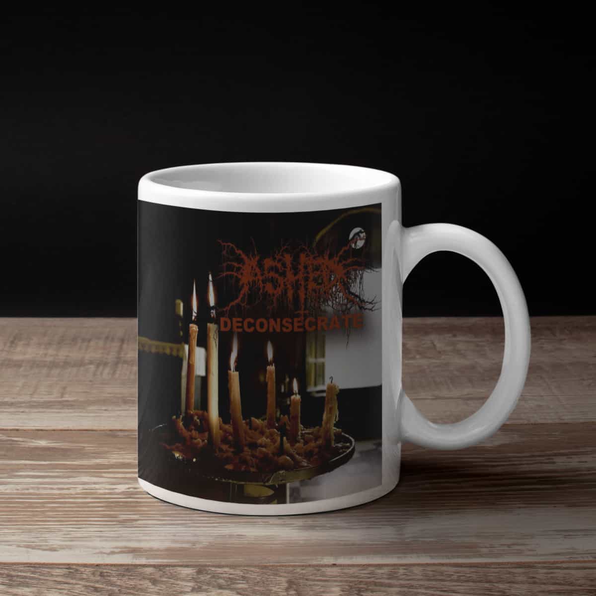 Ashed Coffee Mug, Ashed Deconsecrate Coffee Mug