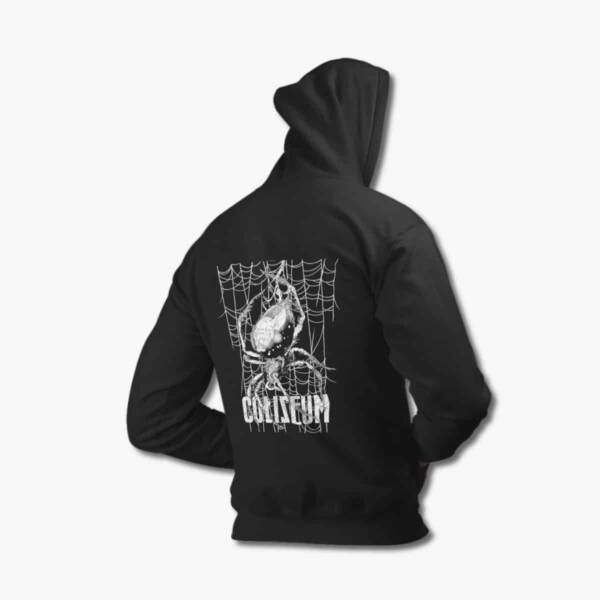 Coliseum Hoodie, Coliseum True Quiet Last Wave Black Hoodie