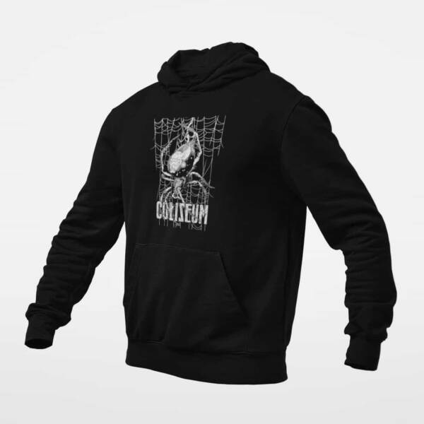 Coliseum Hoodie, Coliseum True Quiet Last Wave Black Hoodie