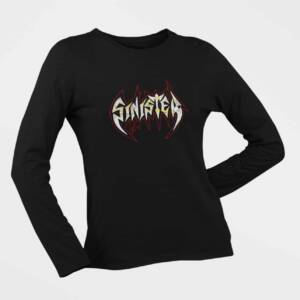 Sinister Long Sleeve T-Shirt, Sinister Logo Black Longsleeve