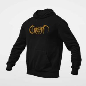 Crom Hoodie, Crom Logo Black Hoodie