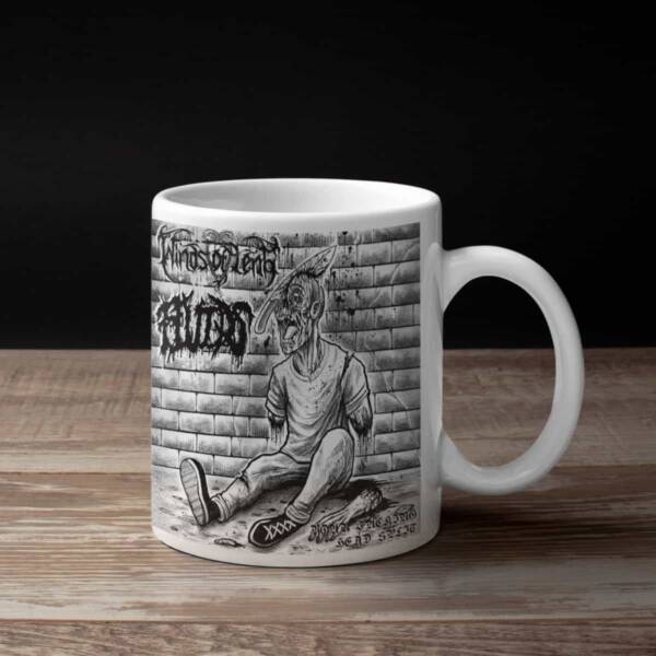 Winds of Leng Fluids Your Fucking Head Split Coffee Mug