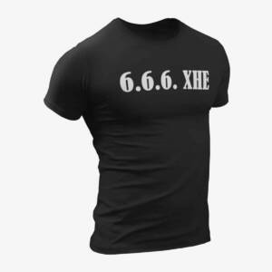 666 XHE T-Shirt, 666 XHE Logo Black T-Shirt