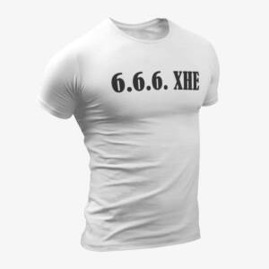 666 XHE T-Shirt, 666 XHE Logo White T-Shirt