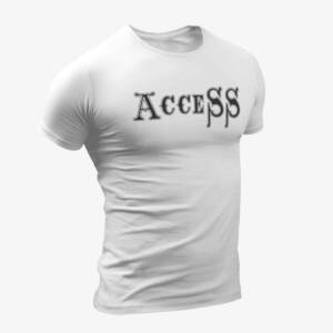 Access T-Shirt, Access Logo White T-Shirt