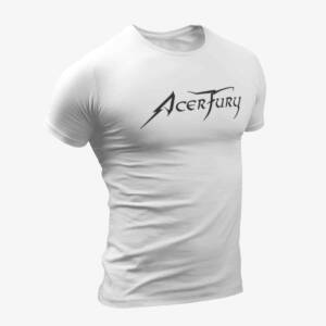 Acer Fury T-Shirt, Acer Fury Logo White T-Shirt
