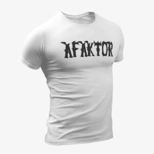 Afaktor T-Shirt, Afaktor Logo White T-Shirt