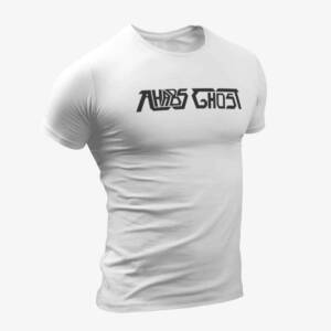 Ahabs Ghost T-Shirt, Ahabs Ghost Logo White T-Shirt