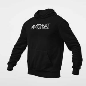 Amethyst Hoodie, Amethyst Logo Black Hoodie